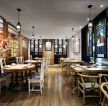 南宁主题餐厅实木地板装修设计图欣赏