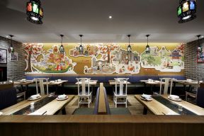 主题餐厅墙绘图片 主题餐厅的图片 主题餐厅设计图