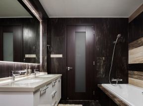 卫生间浴缸设计 卫生间浴缸设计图片 卫生间洗手台柜效果图 