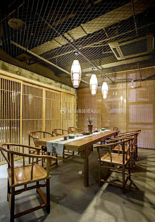 2023上海茶馆包间装修装潢图片欣赏