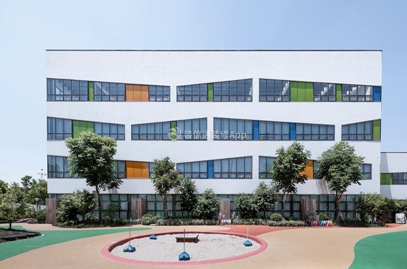 广州国际幼儿园外观装修设计图片