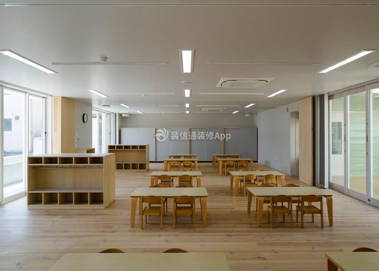 广州幼儿园教室课桌椅装修布局图片