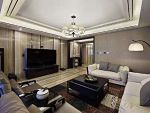 广利海星阳光现代风格140平米三居室装修案例