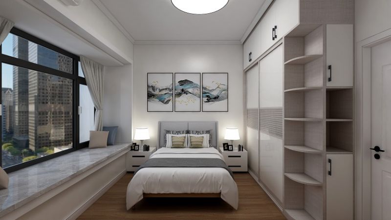 丽景湾上美式风格138平米四居室装修案例