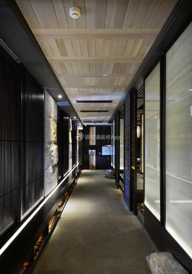 2023南宁特色餐饮饭店室内走廊装修设计