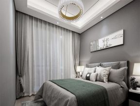 2023北京现代中式样板间卧室装修