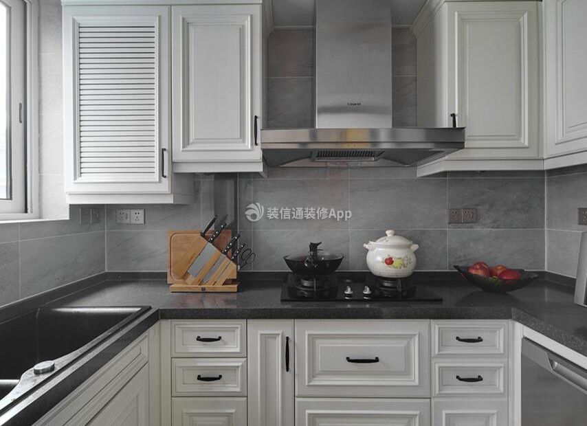 武汉欧式房屋厨房吊柜装修设计图