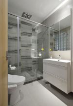 武汉现代风格家庭卫生间淋浴房装修