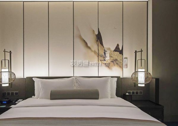 上海酒店客房床头图片