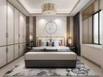 中豪润园139平米新中式风格三居室装修案例