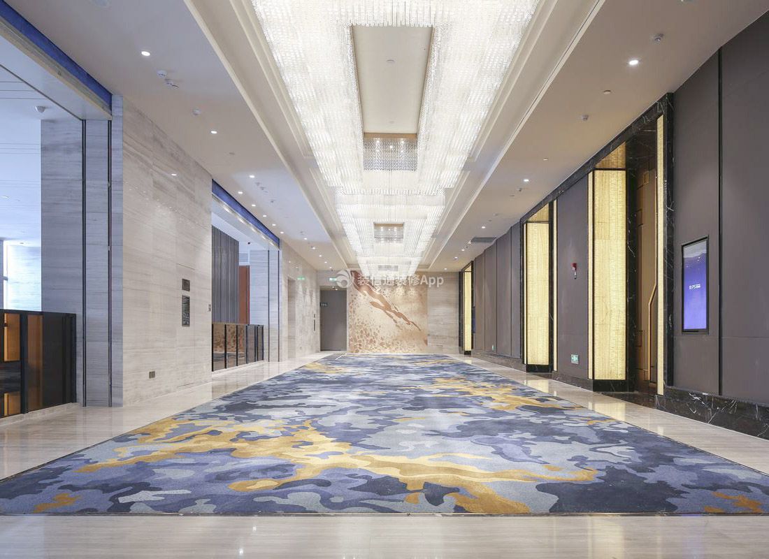 厦门高端酒店走廊装修设计实景图
