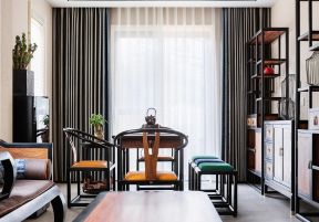 武汉新中式别墅茶室装修设计图片
