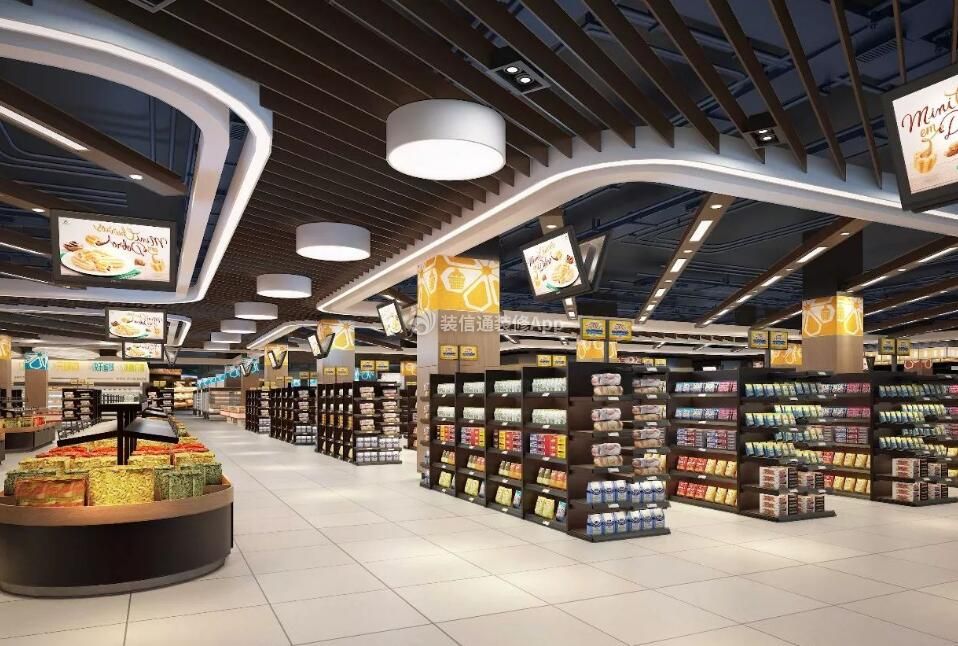 上海大型商场超市装修设计效果图