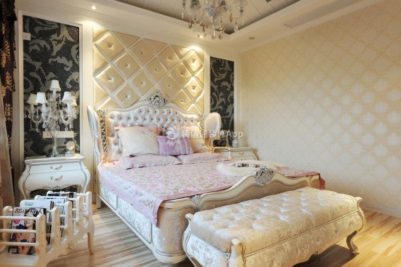 武汉欧式家装卧室背景墙设计图片