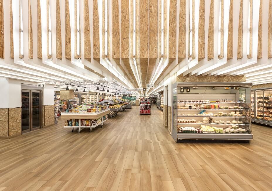 上海大型超市实木地板装修设计图片