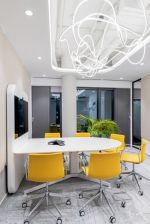 武汉办公楼装修小型会议室设计效果图
