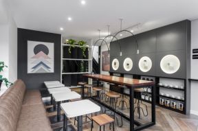 上海150平咖啡厅店面装修设计图片