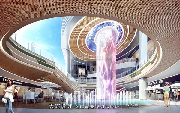 青海购物中心设计项目方可参考的效果图