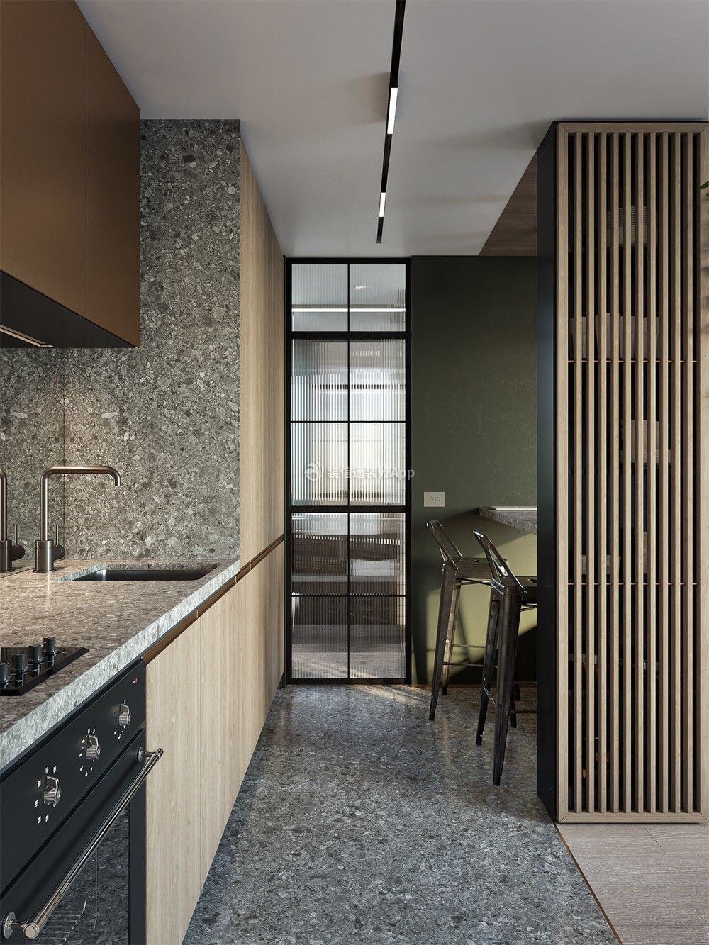 上海家装小户型公寓厨房设计图片