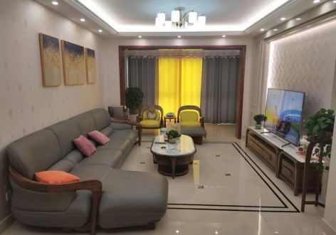 汉中明珠北苑110平米混搭风格三居室装修案例