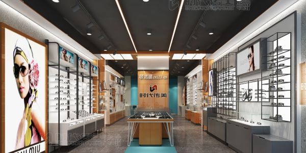 2020眼镜店现代风格80㎡设计方案