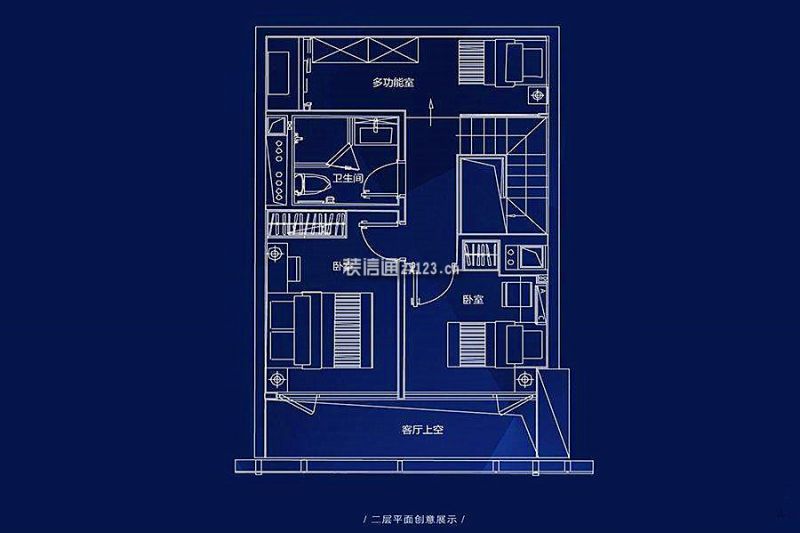 56平二层 2室2厅2卫