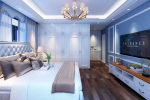 鲁润静园地中海风格170平米二居室装修案例
