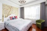 武汉美式风格家庭卧室窗帘图片