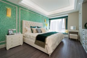 武汉美式风格卧室床头背景墙设计图片大全