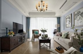 无锡106平家装客厅美式风格设计图