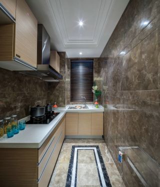 108平現代風格房子廚房設計效果圖