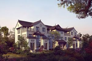 新中式联排别墅设计