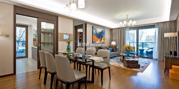 碧桂园凤凰城110平米现代风格三居室装修案例