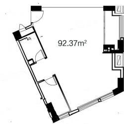 平层/Loft 约92.37平米 3室2厅1卫
