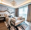 2023青岛新中式新房卧室装修设计效果图