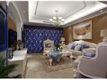 翠屏城地中海风格120平米三居室装修案例