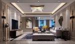 万科金域蓝湾现代风格170平米四居室装修案例