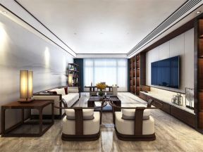 2023青岛中式风格客厅装修效果图片