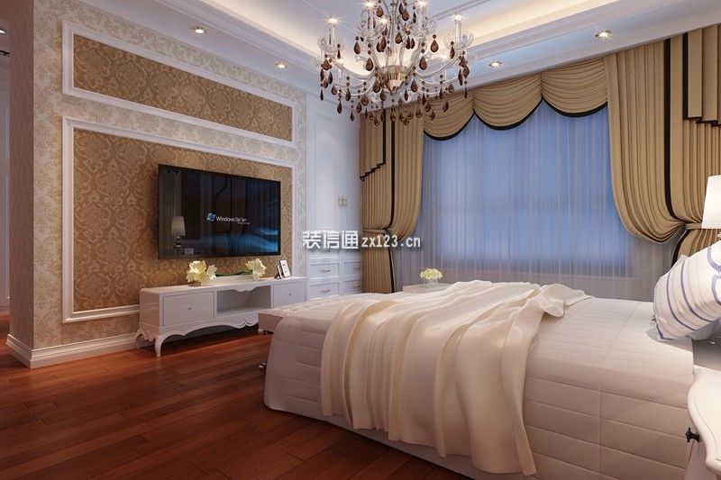 贵州之光现代风格132平米三居室案例欣赏