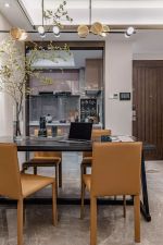 青岛现代风格房子餐厅装修设计图2023