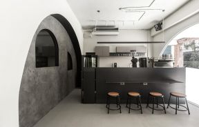 武汉小型咖啡店吧台设计装修效果图
