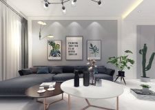 渭南设享生活装饰-海兴水岸新城135平米三居室北欧风格效果图