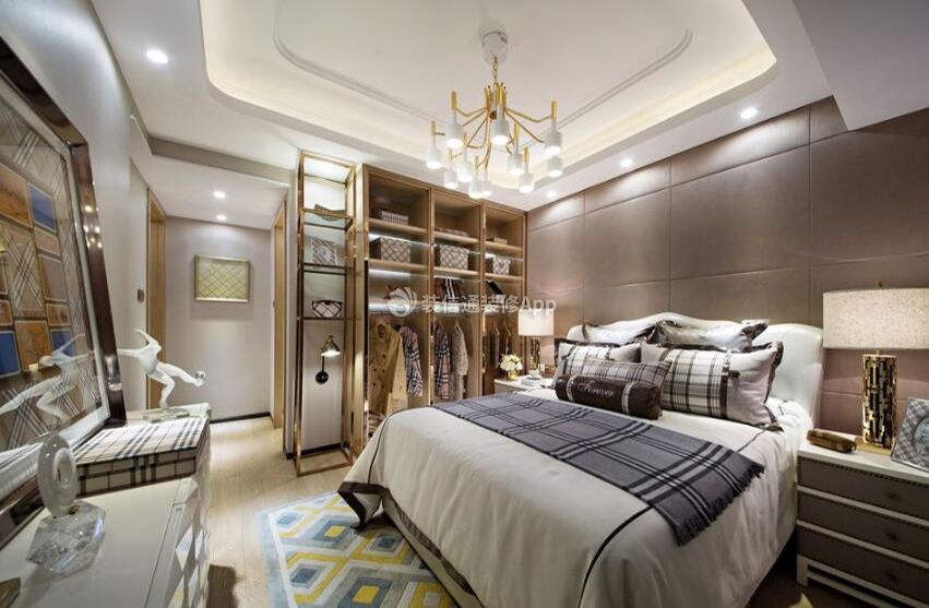 上海两室一厅卧室衣柜装修设计图