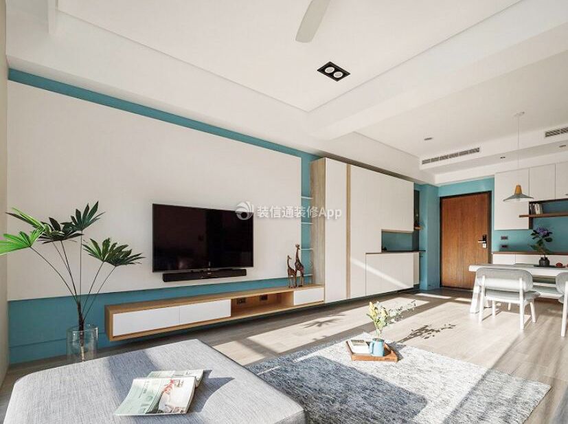 2023上海两室一厅电视墙装修实景图