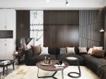 东岭新时代140平米三居室简约风格装修设计案例