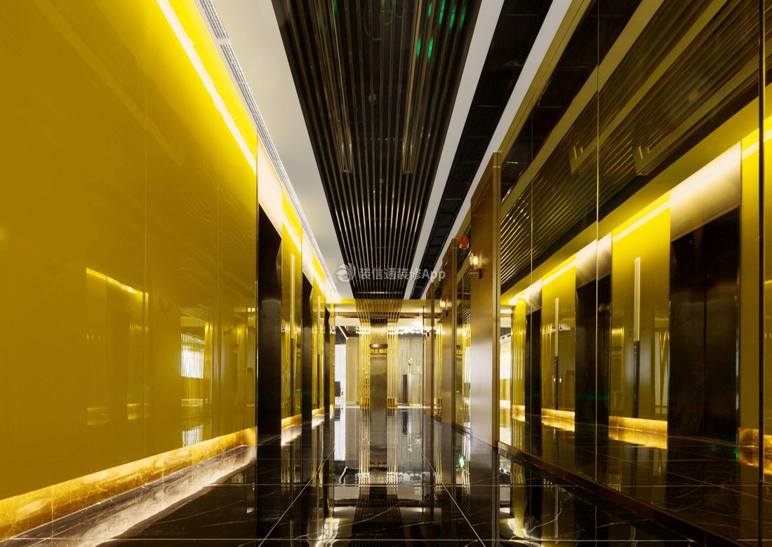武汉星级酒店走廊吊顶装修设计效果图