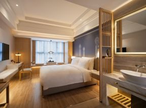 武汉商务酒店简约风格客房装修设计图