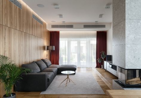 沣华熙城现代风格180平米四居室装修案例