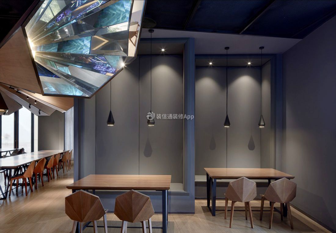 2023武汉简约风格饭店餐厅装修图片