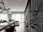 天誉珑城工业风格100平米三居室装修设计案例